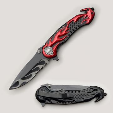 Snake Eye Tactical Rescue Style Spring Assist knife SE-891RD