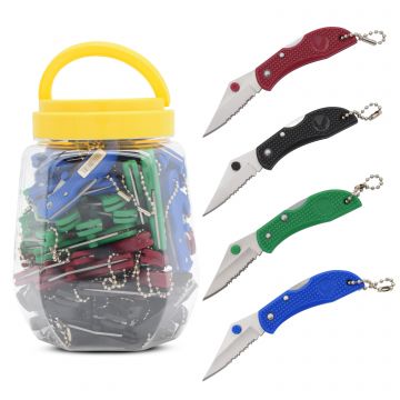 Snake Eye Tactical 60pc Key Chain JAR KNIFE