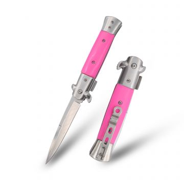 Italian Style Stiletto Folding Spring Assist Knife SE-986PK