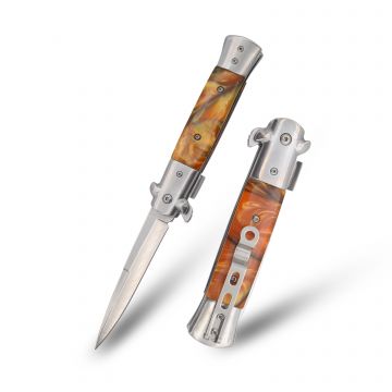 Italian Style Stiletto Folding Spring Assist Knife SE-986RB