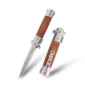 Italian Style Stiletto Folding Spring Assist Knife SE-986WD