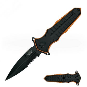 Snake Eye Tactical Dagger Style Spring Assist Folding Knife SE-A3189OR