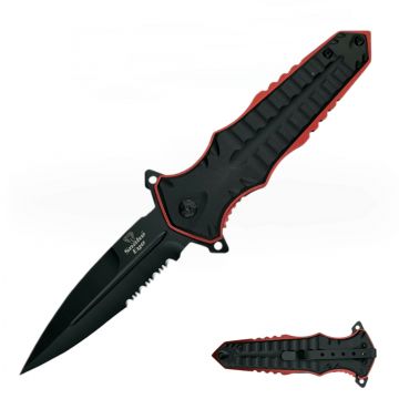 Snake Eye Tactical Dagger Style Spring Assist Folding Knife SE-A3189RD