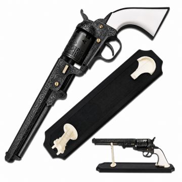 BladesUSA-Civil War Decorative Western Revolver with Display - SMB-110WH