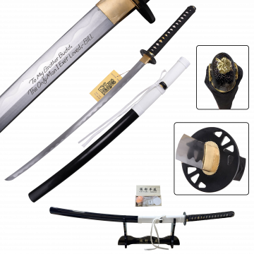 Kill Bill "Budd's Sword" Hand-Forged 1045 Carbon Steel Katana Replica SW-320DXB