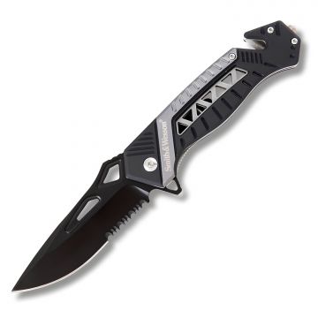 Smith & Wesson Birdseye Silver Rescue Folding Knife SW608S