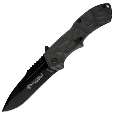 Smith & Wesson Black Ops Drop Point Blade Tactical Folding Knife SWBLOP3CP