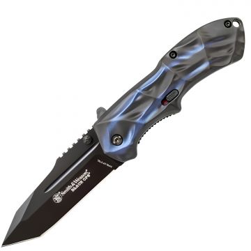 Smith & Wesson Black Ops M.A.G.I.C.® Assisted Folding Knife – Blue & Black SWBLOP3TBL