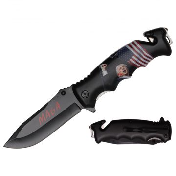 Rescue Style ABS Handle Spring Assist Folding Knife T271634-T8