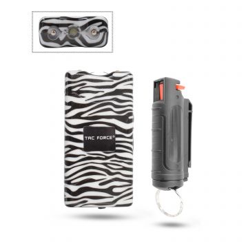 Tac-Force Stun Gun & Pepper Spray Combo Collection TFST-100BKZB-CB
