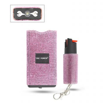 Tac-Force Stun Gun & Pepper Spray Combo Collection TFST-100BPK-CB
