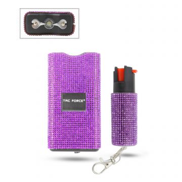 Tac-Force Stun Gun & Pepper Spray Combo Collection TFST-100BPU-CB