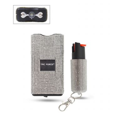 Tac-Force Stun Gun & Pepper Spray Combo Collection TFST-100BSL-CB