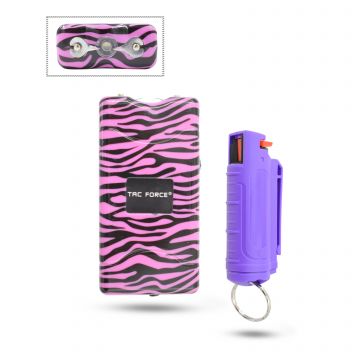 Tac-Force Stun Gun & Pepper Spray Combo Collection TFST-100PUZB-CB