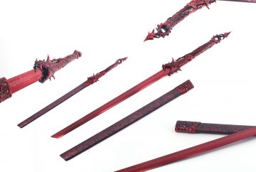 Ten Ryu Handmade Dragon-Themed Chinese-Style Ninja Sword TR-9016RD