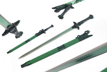 Ten Ryu Handmade Emerald Green Fantasy Ninja Sword TR-9017GN