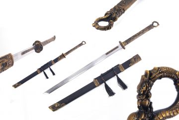 Ten Ryu Handmade Dragon-Themed Chinese-Style Ninja Sword TR-9022