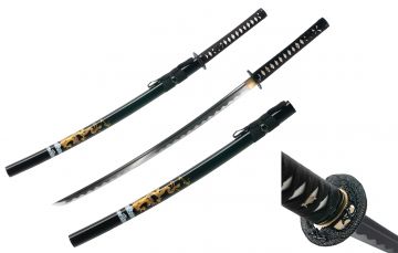 Ten Ryu Handmade Dragon Japanese-Style Samurai Katana Sword TR-9041BK
