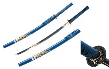 Ten Ryu Handmade Dragon Japanese-Style Samurai Katana Sword TR-9041BL