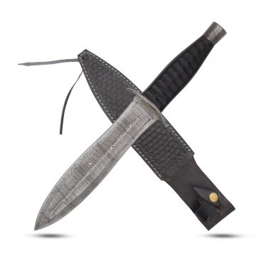 Old Ram Handmade Dagger Style Hunting Knife With Leather Sheath DM-559