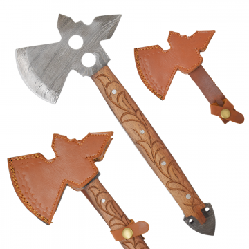 Old Ram Handmade Real Damascus Steel Throwing Axe DM-OR-550