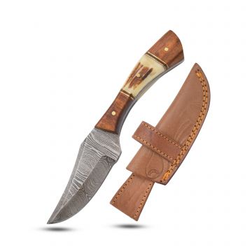 Old Ram Handmade Damascus Fixed Blade Hunting Knife DM-1269