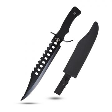 Snake Eye Tactical Rambo Style Hunting Fixed Blade Knife SE-2232BK(YML-01BK)