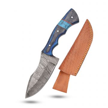 Old Ram Handmade Damascus Fixed Blade Hunting Knife DM-1406