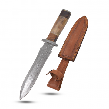 Old Ram Handmade Real Damascus Hunting Knife DM-OR-2133