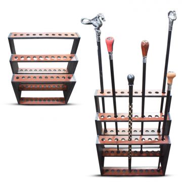 Custom Handmade 30-PCS Walking Cane Display Stand