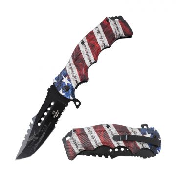Snake Eye Tactical 250th Anniversary Heavy Duty Spring Assist Knife - SE-0805P16-250
