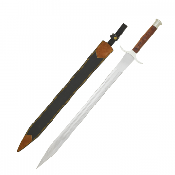 Medieval Warrior Elite Ranger Sword - Polished Stainless Steel & Hardwood Sword OR-729