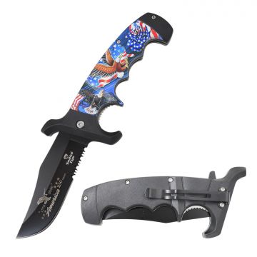 Snake Eye Tactical 250th Anniversary Spring Assist Knife - SE-5251SK-3-250