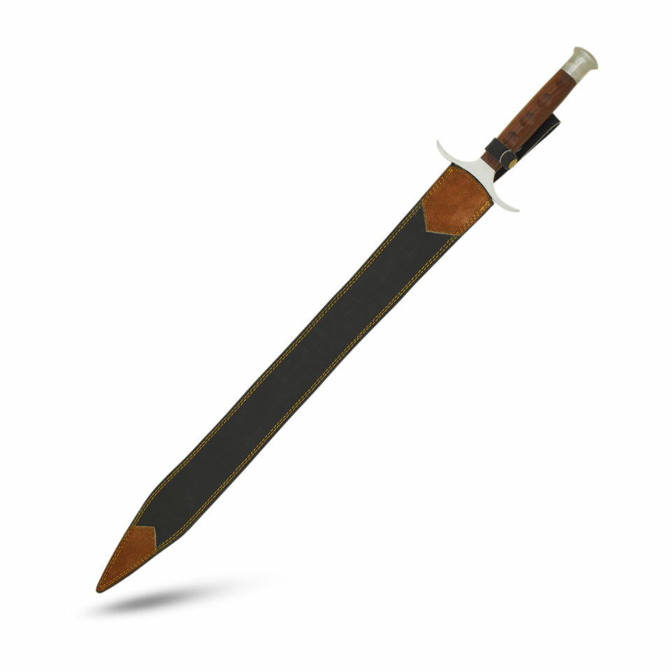 Medieval Warrior Elite Ranger Sword - Polished Stainless Steel & Hardwood Sword OR-729