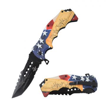 Snake Eye Tactical -  250th Anniversary Heavy Duty Spring Assist Knife - SE-0805P10-250