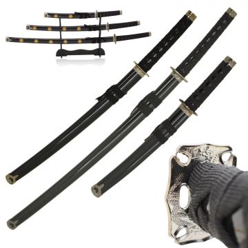 Snake Eye Tactical 3 Piece Samurai Sword Set - SE-72BK4