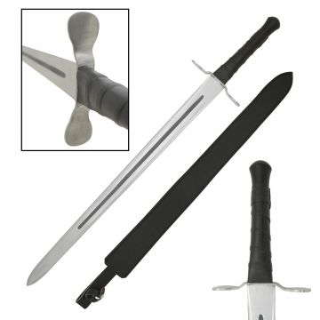 Medieval Warrior Single-Handed Broadsword With Leather Sheath WT-4047