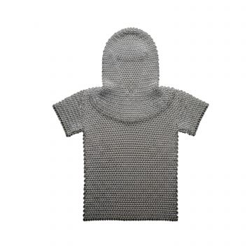 Medieval Warrior Chainmail Shirt & Coif Set For Kids ICS-120-SET-KIDS