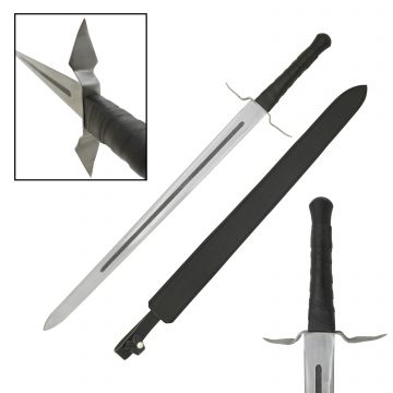 Medieval Warrior Fantasy Viking Broadsword With Leather Sheath WT-4001