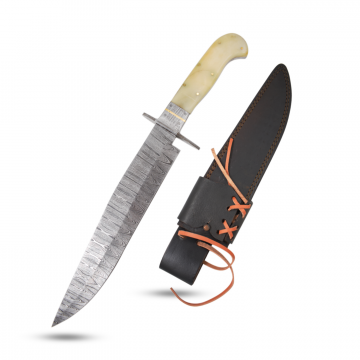 Old Ram Handmade Damascus Steel Blade Hunting Knife DM-OR-365