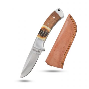 Wild Turkey Handmade Fixed Blade Knife With Sheath WT-524