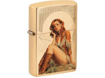 Western Pinup Design Zippo Lighter - ZP-46962