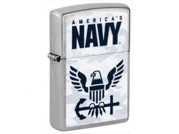 United States Navy® Camo Logo Design Zippo Lighter - ZP-47091