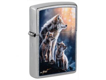 Mazzi® Wolf Pack Design Zippo Lighter - ZP-47106