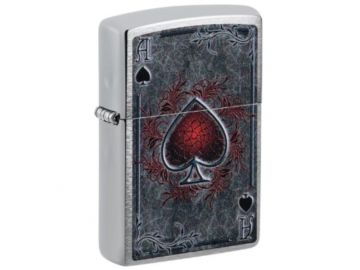 Antiqued Ace Design Zippo Lighter - ZP-47185