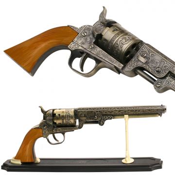 BladesUSA - Civil War Decorative Western Revolver with Display - SMB-110