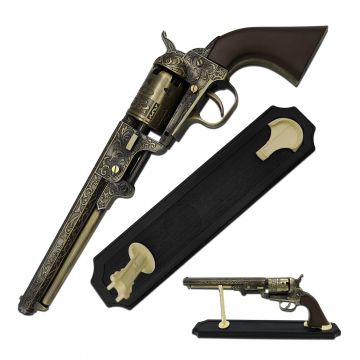 BladesUSA - Civil War Decorative Western Revolver with Display - SMB-110BR