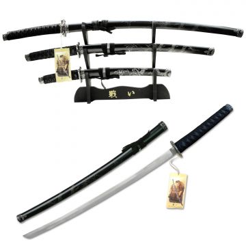 Snake Eye Tactical Samurai Sword Set with Display Stand YK-58D4