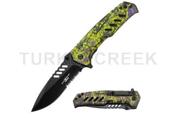 Snake Eye Tactical Heavy Duty Spring Assist Knife 4.5" Closed