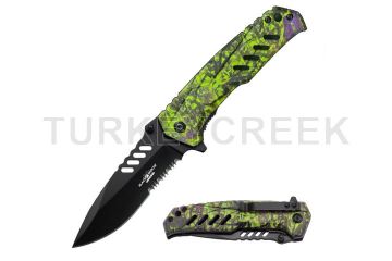 Snake Eye Tactical Heavy Duty Spring Assist Knife 4.5" Closed